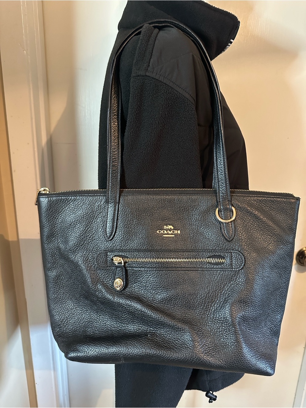 Coach Taylor Women's Pebbled Leather Tote Bag